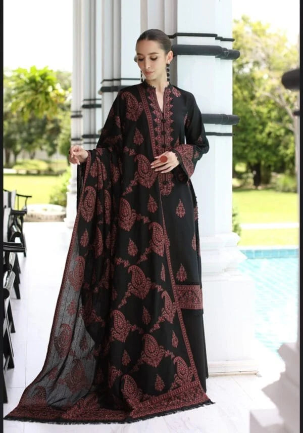 BAREEZA Dhanak Embriodered 3 Piece