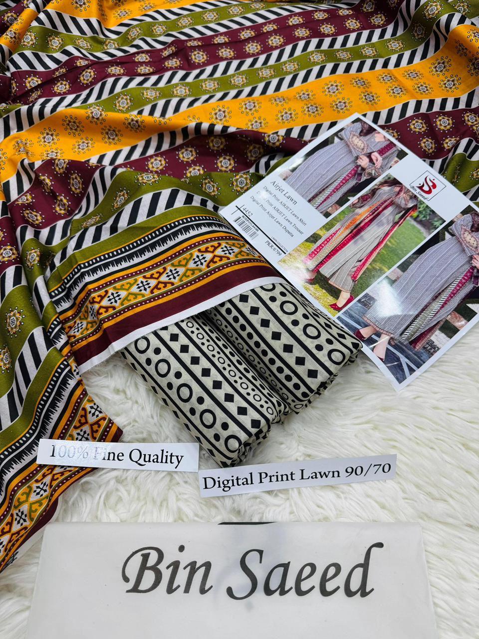 Printed 3 Pc Lawn