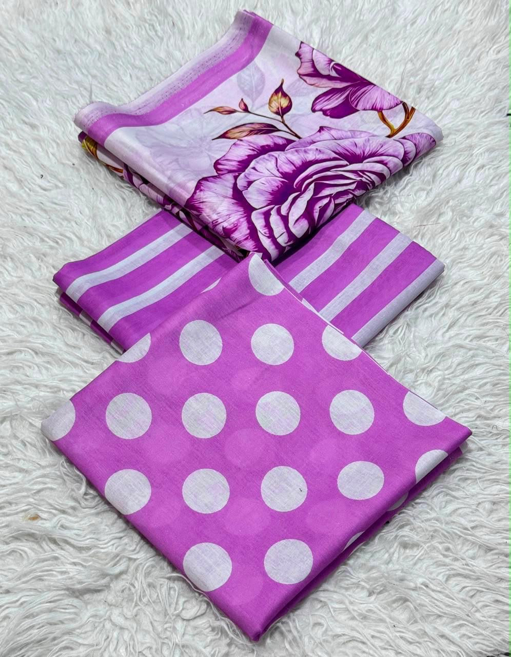 Printed 3 Pc Lawn