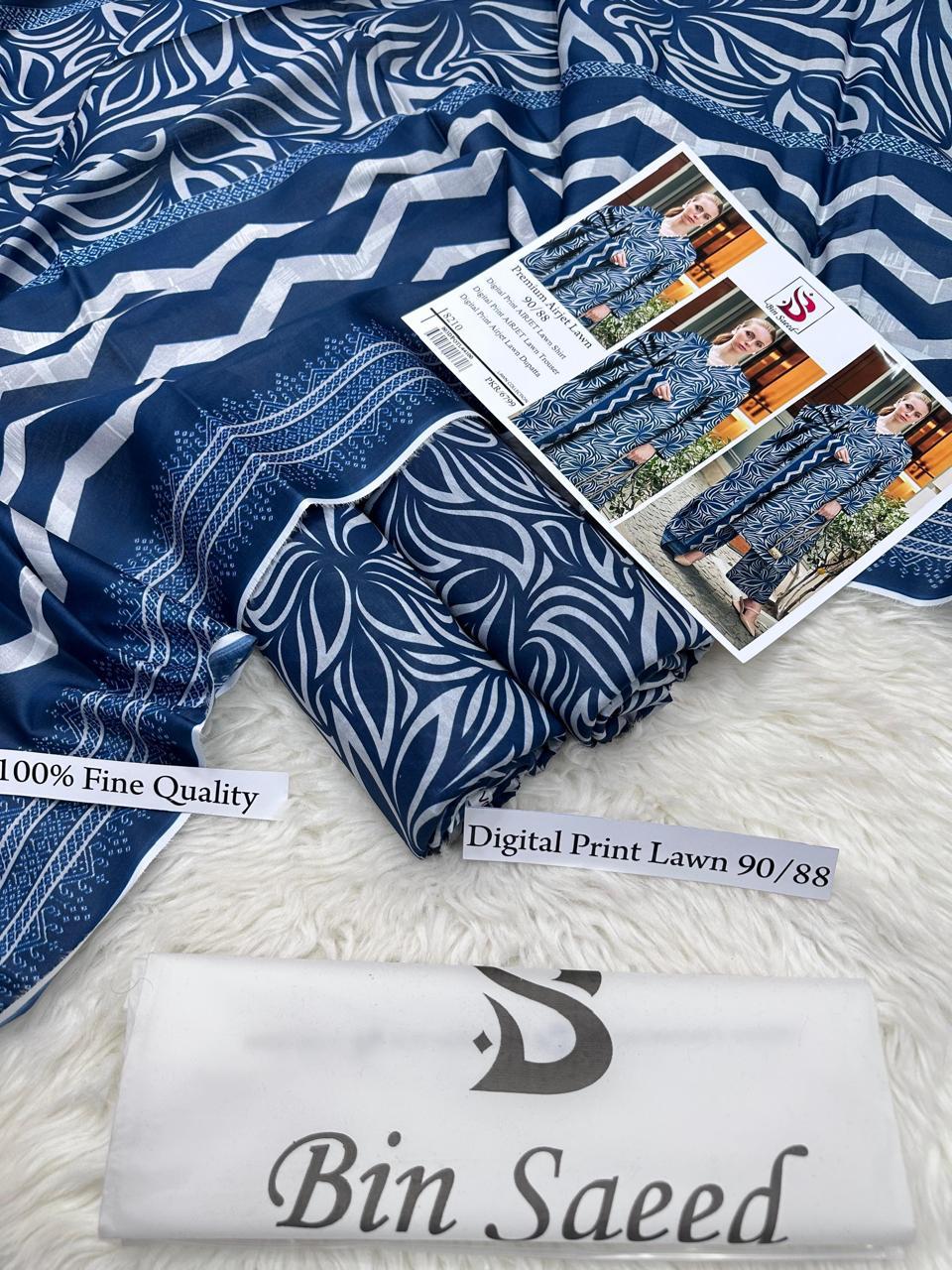 Printed 3 Pc Lawn