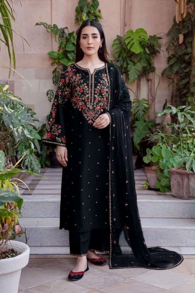BATIK Dhanak Embriodered 3 Piece