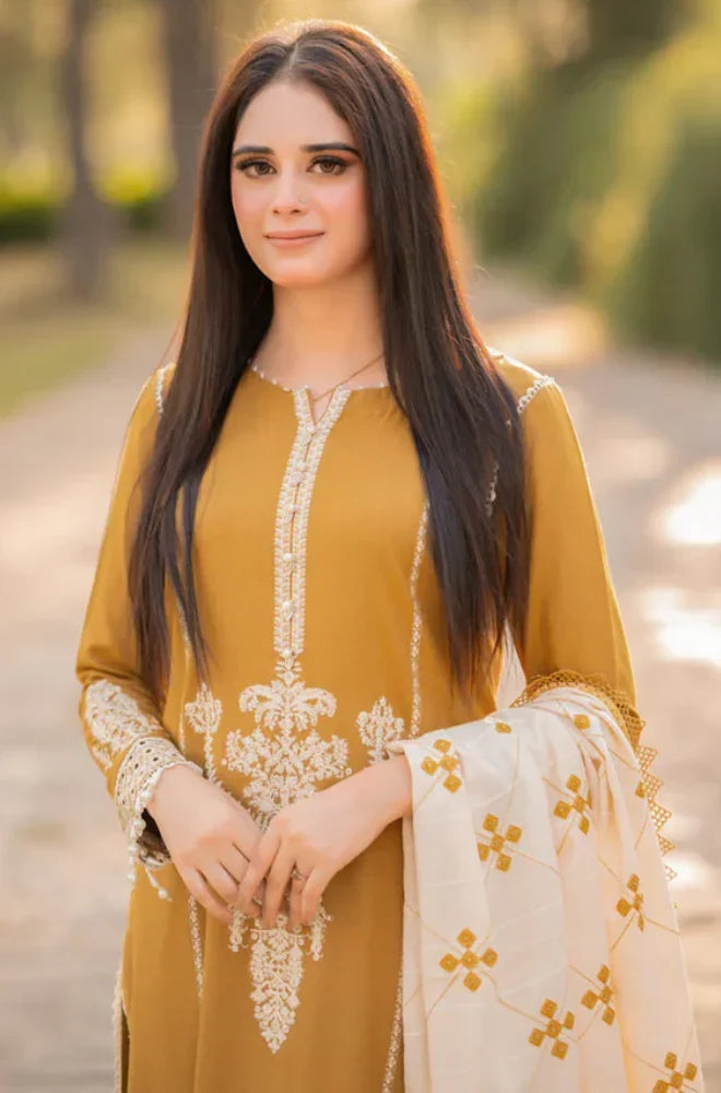 MARIA.b Dhanak Embriodered 3 Piece