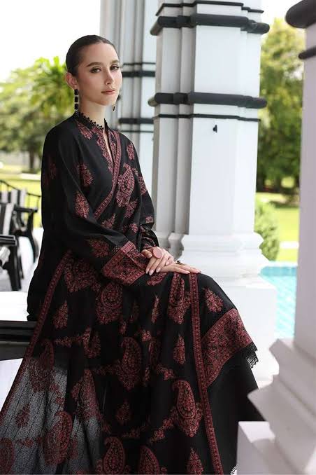 BAREEZA Dhanak Embriodered 3 Piece
