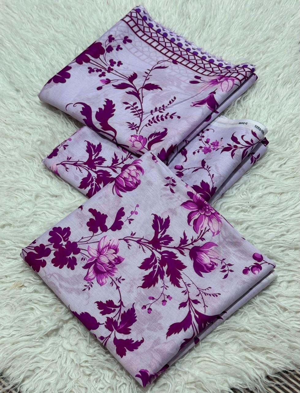Printed 3 Pc Lawn