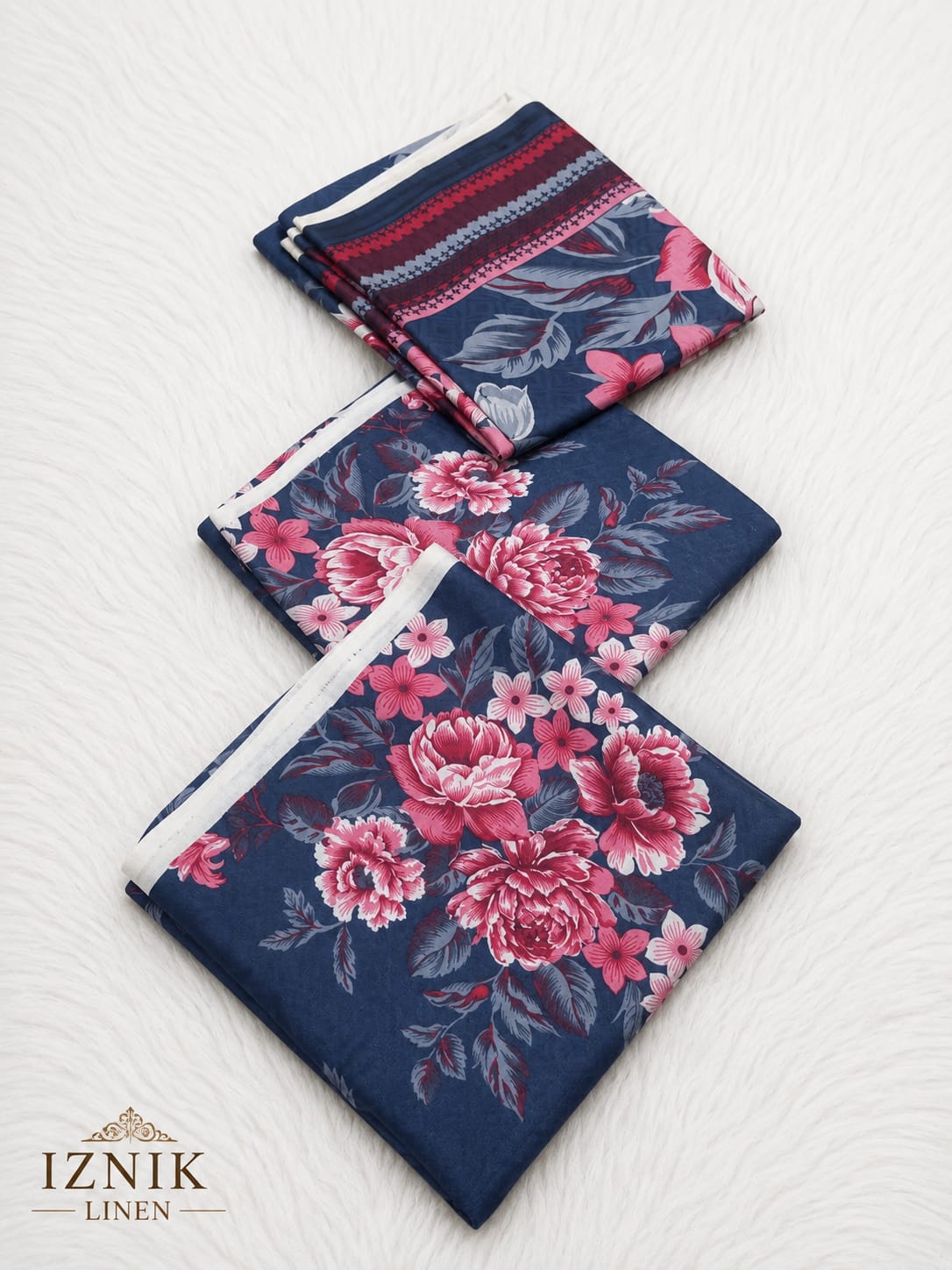 Linen 3 Pc Printed Suit