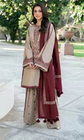 BAROQUE Dhanak Embriodered 3 Piece