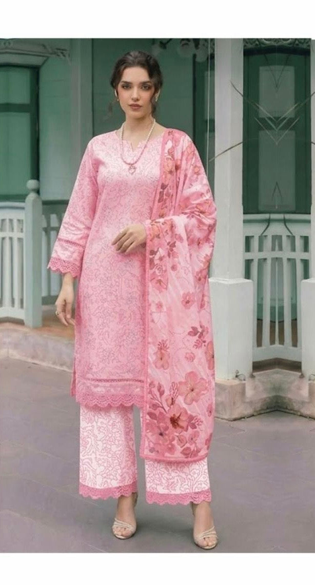 Printed 3 Pc Lawn