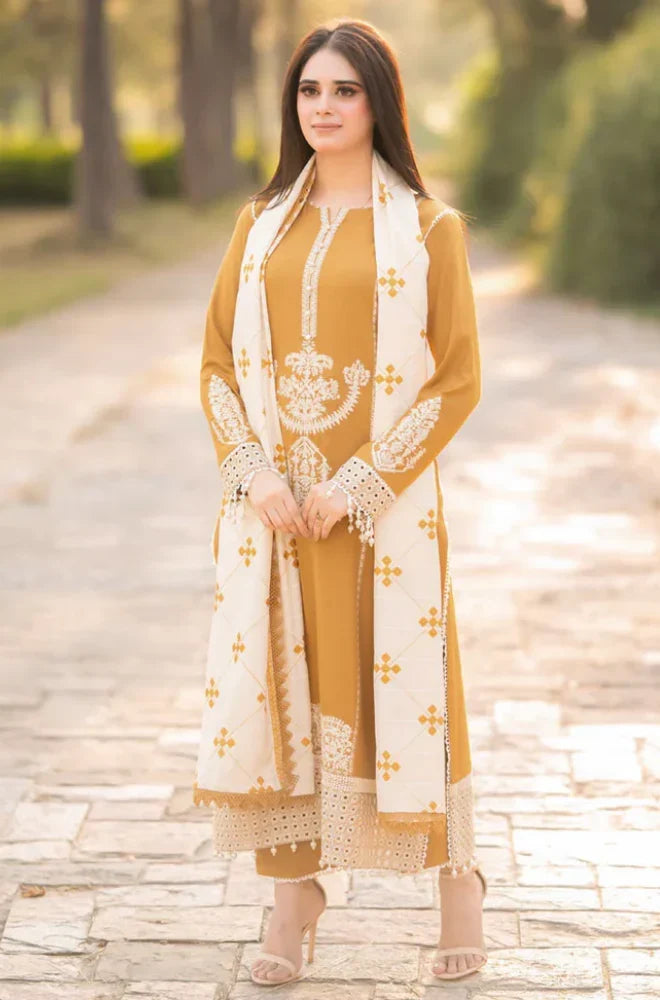 MARIA.b Dhanak Embriodered 3 Piece