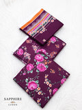 Linen 3 Pc Printed Suit