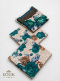 Linen 3 Pc Printed Suit