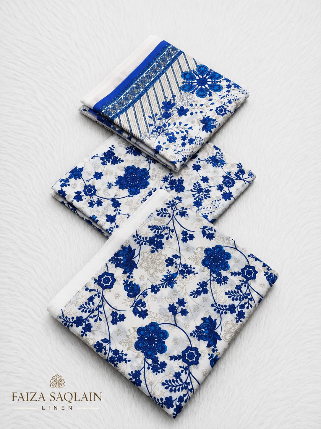 Linen 3 Pc Printed Suit