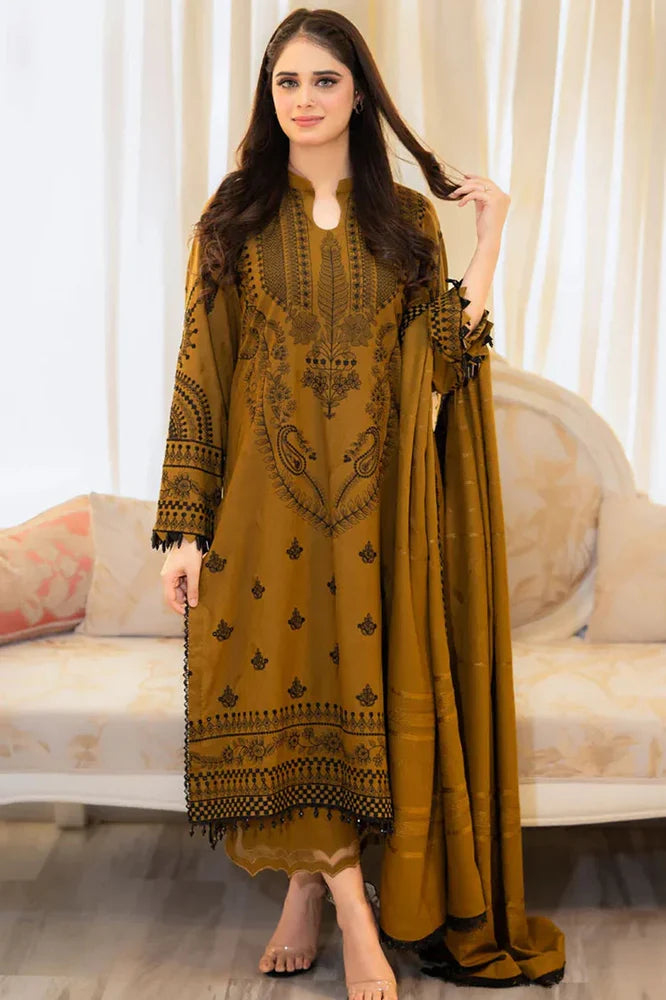 JAZMIN Dhanak Embriodered 3 Piece