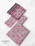 Linen 3 Pc Printed Suit