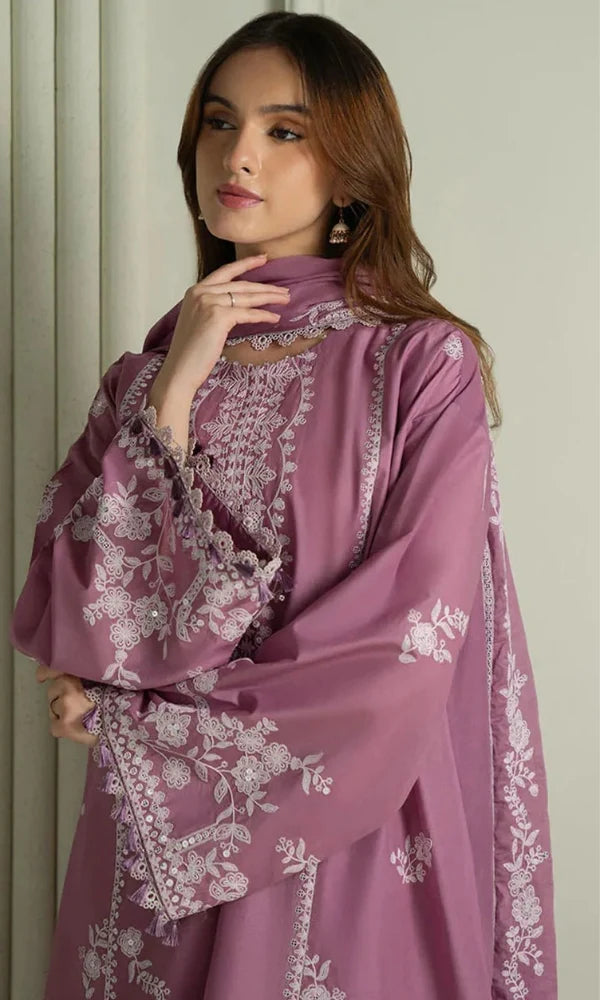 CROSS STITCH Dhanak Embriodered 3 Piece