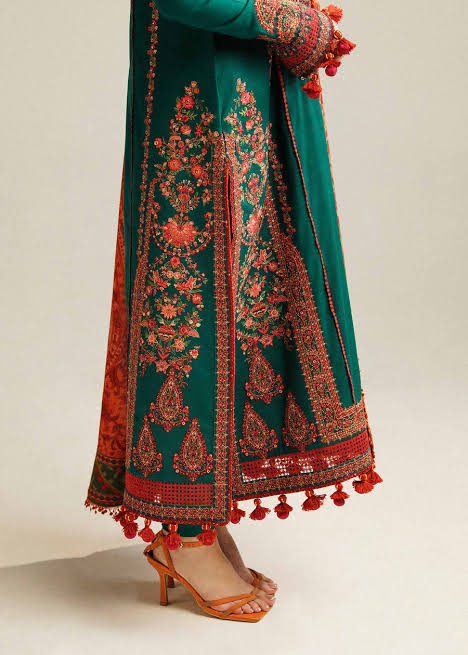 HUSSAIN REHAR  Dhanak Embriodered 3 Piece