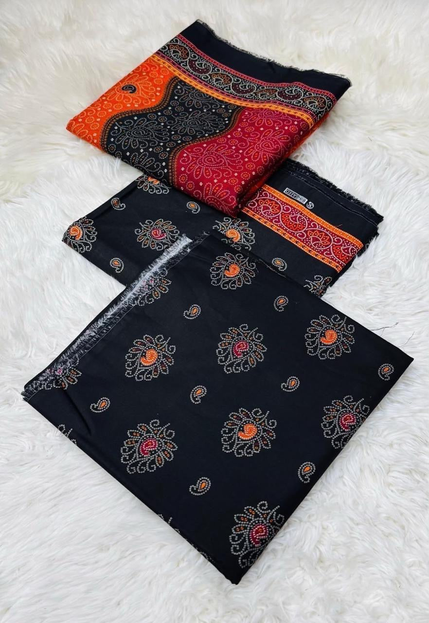 Printed 3 Pc Lawn