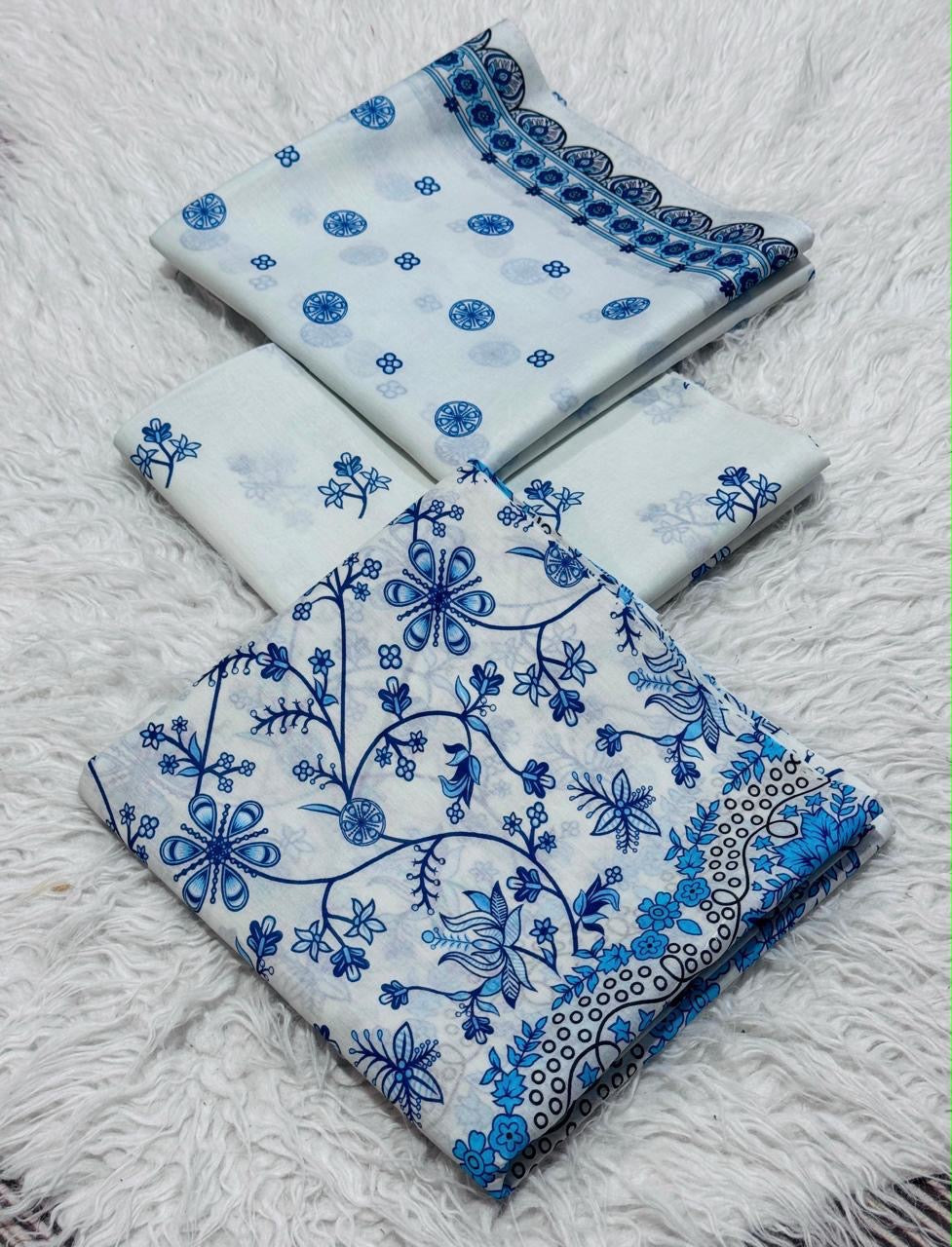 Printed 3 Pc Lawn