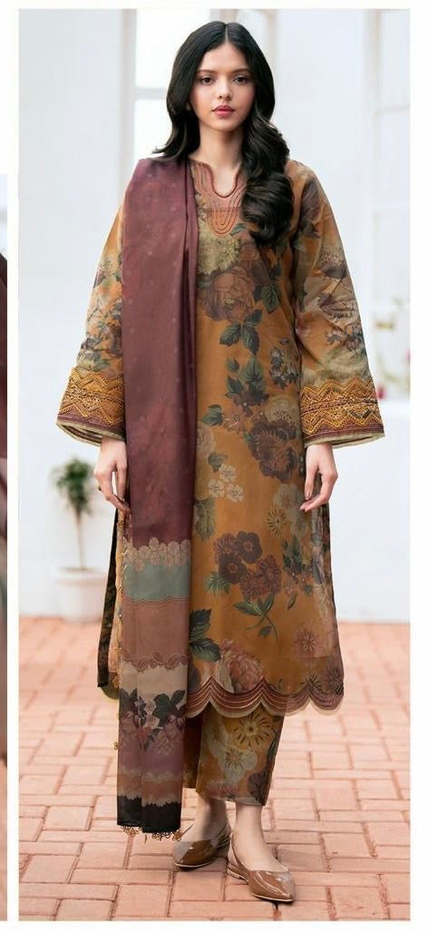 Printed 3 Pc Lawn