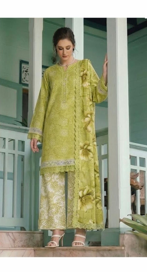Printed 3 Pc Lawn