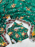 Linen 3 Pc Printed Suit