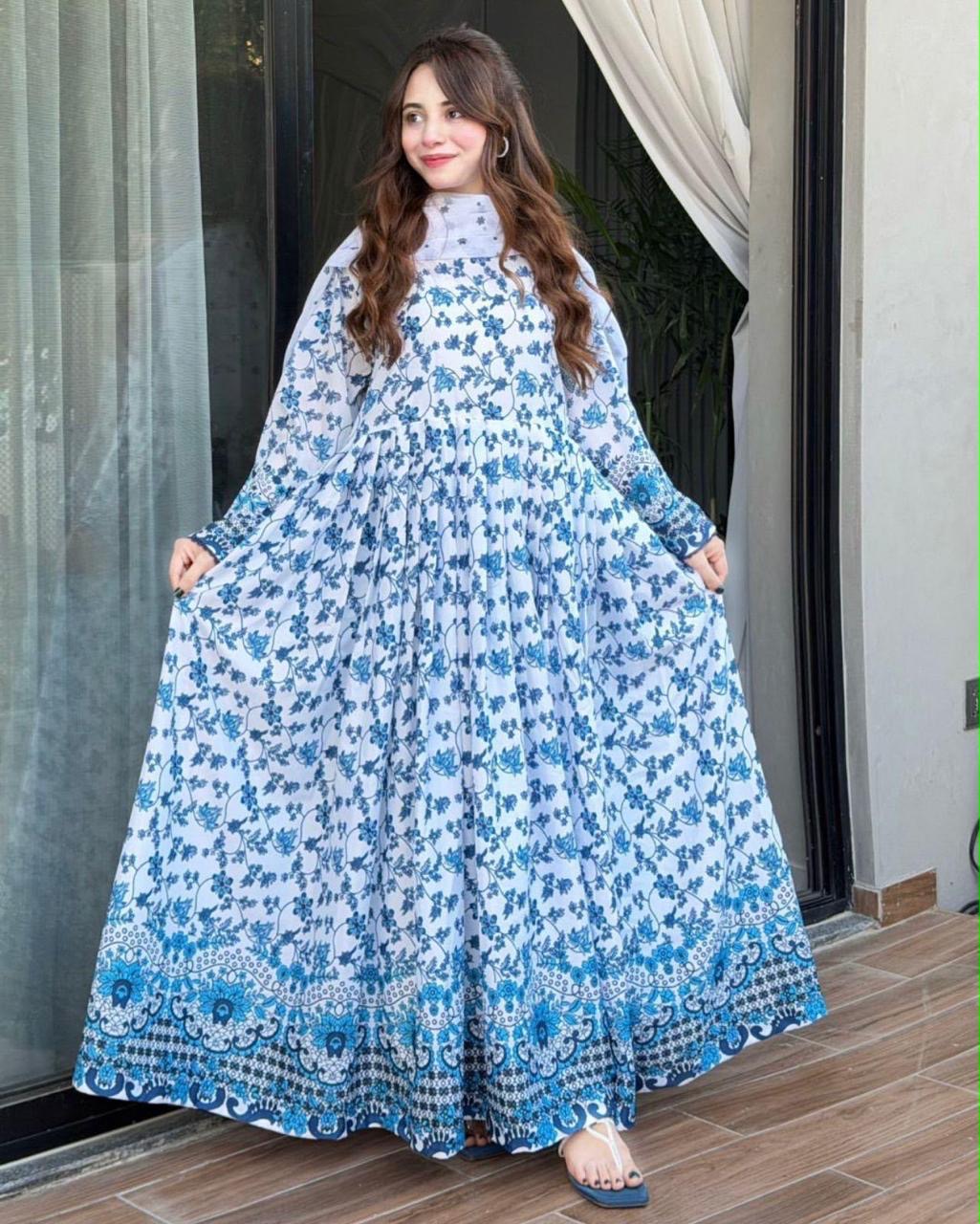 Printed 3 Pc Lawn