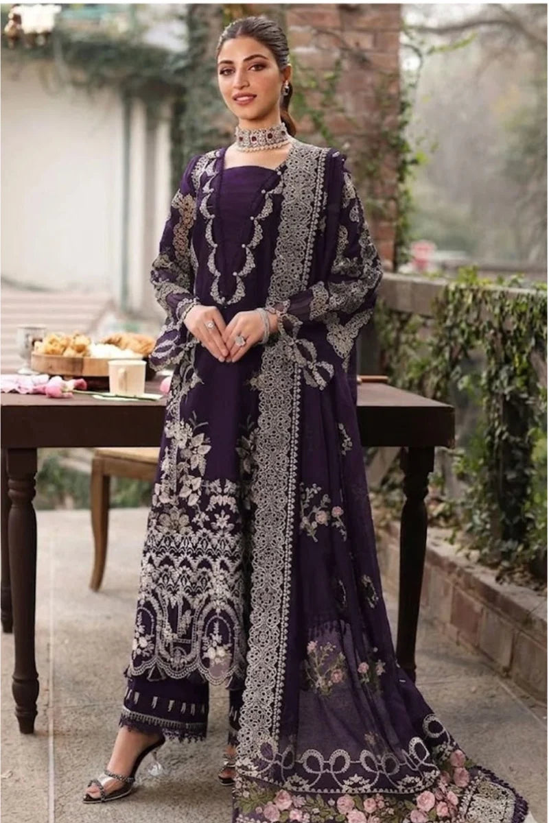 KAHF Dhanak Embriodered 3 Piece