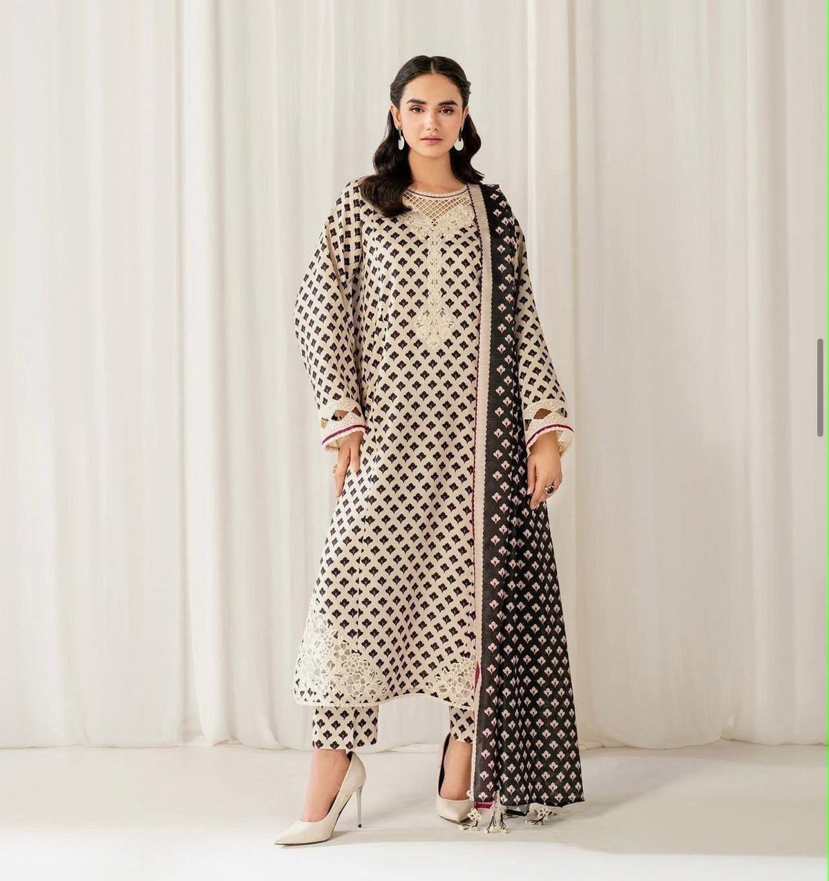 Printed 3 Pc Lawn