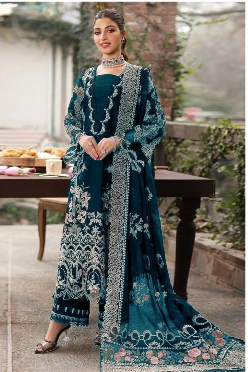 KAHF Dhanak Embriodered 3 Piece