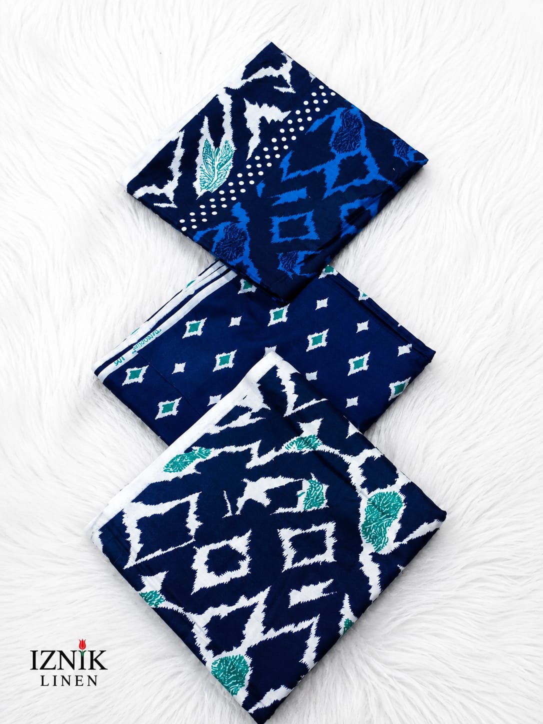 Linen 3 Pc Printed Suit